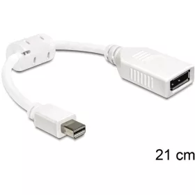   Delock Átalakító - 65427 (Mini Displayport 1.1a -> Displayport apa/anya, Max.: 2560x1600 @ 60Hz, HDCP, fehér)