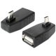 Delock ADA Delock 65473 USB micro-B apa > USB 2.0-A anya OTG 270°-ban forgatott adapter