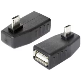   Delock ADA Delock 65474 USB micro-B apa > USB 2.0-A anya OTG 90°-ban forgatott adapter