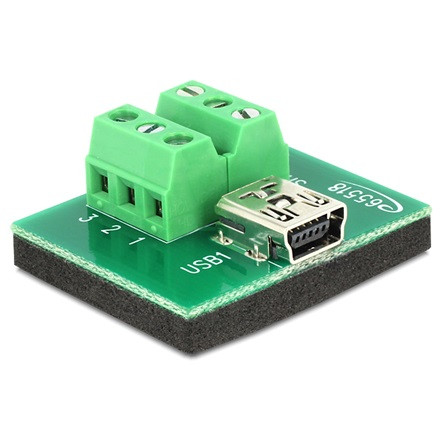 Delock ADA Delock 65518 Mini USB anya > Terminal Block 6pin adapter