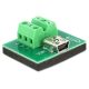 Delock ADA Delock 65518 Mini USB anya > Terminal Block 6pin adapter