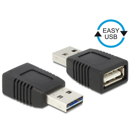 Delock ADA Delock 65520 EASY-USB 2.0-A apa > USB 2.0-A anya adapter