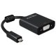 Delock ADA Delock 65558 HDMI micro-D dugó - VGA hüvely audióval adapter - Fekete