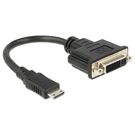 Delock KAB Delock 65564 HDMI miniC - DVI 24+5pin kábel - 0,2m