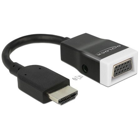 Delock ADA Delock 65587 HDMI-A dugó - VGA hüvely audióval adapter