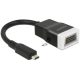 Delock ADA Delock 65589 HDMI-micro D dugó - VGA hüvely audióval adapter