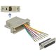 Delock D-Sub 25pin -> RJ45 F/F adapter szürke