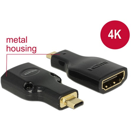 Delock ADA Delock 65664 High Speed HDMI microD Ethernet apa > A anya 4K adapter