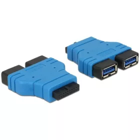   Delock ADA Delock 65670 USB3.0 pin header anya > 2x USB3.0 Type-A anya parallel adapter