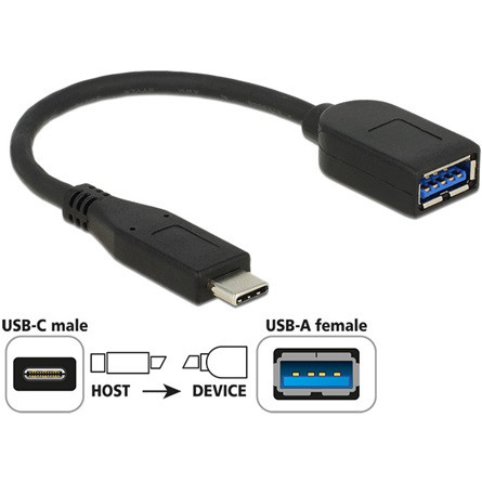 Delock ADA Delock 65684 10Gbps (USB3.1 Gen.2) USB Type-C apa > Type-A anya adapter