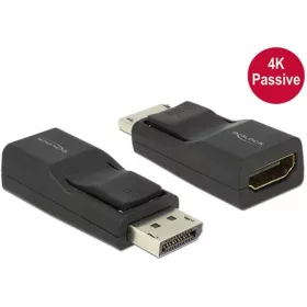   Delock ADA Delock 65685 Displayport 1.2 dugós csatl. > HDMI csatl. hüvely 4K passzív adapter - Fekete