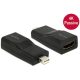 Delock ADA Delock 65686 mini Displayport 1.2 dugós csatl. > HDMI csatl. hüvely 4K passzív adapter - Fekete