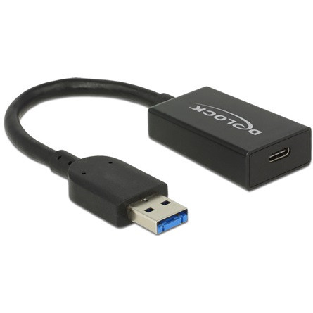 Delock ADA Delock 65698 Átalakító USB 3.1 Gen 2 A-típusú csatlakozódugó > USB Type-C™ típusú csatlakozóhüvely, aktív