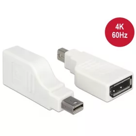   Delock Mini- DisplayPort 1.2 -> Displayport 1.2 M/F adapter fehér