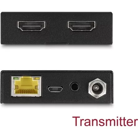 Delock HDMI-hosszabbító készlet Cat.6-os kábelen keresztül 4K 60 Hz 50 m