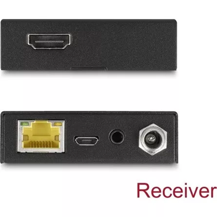 Delock HDMI-hosszabbító készlet Cat.6-os kábelen keresztül 4K 60 Hz 50 m