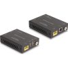 Delock HDMI KVM hosszabbító készlet Cat.6 kábelen keresztül 4K 60 Hz 70 m