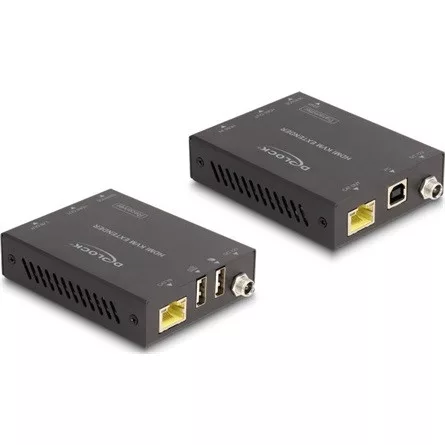 Delock HDMI KVM hosszabbító készlet Cat.6 kábelen keresztül 4K 60 Hz 70 m