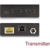 Delock HDMI KVM hosszabbító készlet Cat.6 kábelen keresztül 4K 60 Hz 70 m