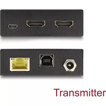 Delock HDMI KVM hosszabbító készlet Cat.6 kábelen keresztül 4K 60 Hz 70 m