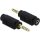 Delock Jack stereo 4,4mm (5pin) -> Jack stereo 3,5mm (3pin) M/F adapter fekete