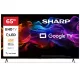 SHARP 65HP5265E 65"/164cm 4K Ultra HD QLED Google TV, 3840x2160, 4xHDMI/2xUSB