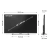 SHARP 65HR7265E 65"/164cm 4K UHD QLED Google TV, 144 Hz, 3840x2160, 4xHDMI/2xUSB