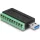Delock USB-A 3.2 Gen1 -> Terminal block 10pin M/F adapter fekete