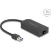 Delock A-típusú USB adapter   2,5 Gigabit LAN