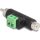 Delock 2db RCA -> Terminal block 2pin M/F adapter fekete