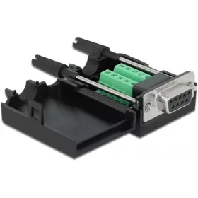   Delock D-Sub 9pin -> Terminal block 10pin F/F adapter fekete házzal