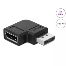   Delock Adapter - 66297 (DisplayPort 1.4 adapter 90 °-kal derékszögben 8K 60Hz)
