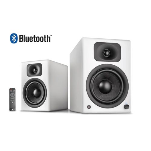 WaveMaster Hangszóró 2.0 - TWO PRO White (110W RMS, Bluetooth, 3,5mm jack, RCA, Toslink, USB-Audio, Távírányító, Fehér)