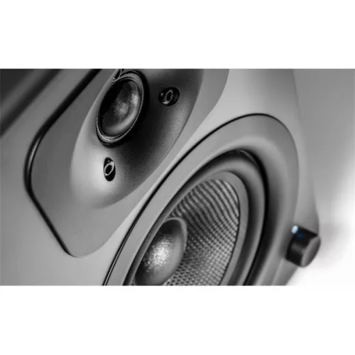 WaveMaster Hangszóró 2.0 - TWO NEO Gray (60W RMS, Bluetooth, 3,5mm jack, RCA, Toslink, USB-Audio, Távírányító, Szürke)