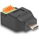 Delock USB-C -> Terminal block 5pin M/F adapter fekete