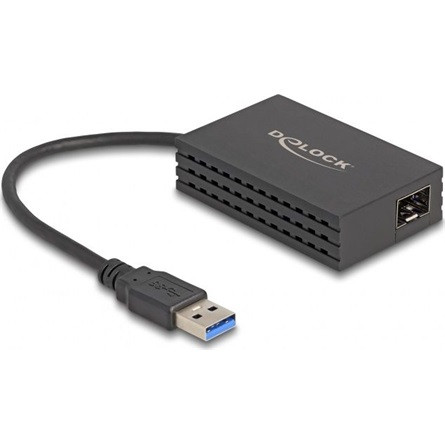 Delock A-típusú USB adapter   1 x SFP Gigabit LAN