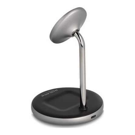 Delock Vezetéknélküli töltő 2 az 1-bn 5 W / 7,5 W / 10 W / 15 W   Qi szolgáltatásokkal