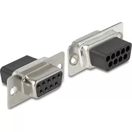 Delock D-Sub 9pin -> RJ50 F/F adapter szürke