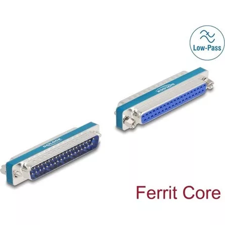 Delock RF/EMI interferencia elnyomó szűrő D-Sub 37 tűs apa   anya aluláteresztő induktívval