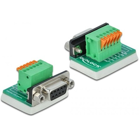 Delock D-Sub 9pin -> Terminal block 6pin F/F adapter