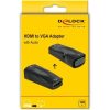 Delock HDMI -> VGA Jack stereo 3,5mm F/F adapter fekete