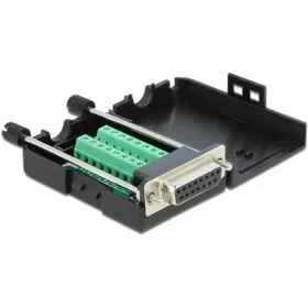  Delock D-Sub 15pin -> Terminal block 16pin F/F adapter fekete házzal