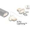 Delock 8 tűs Lightning  apa mágneses csatlakozó