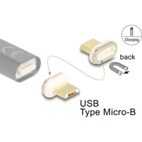 Delock mágneses adapter USB Type Micro-B apa