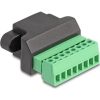 Delock RJ45 anya - Terminal Block Adapter beszereléshez 8 tűs 2-részes