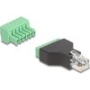 Delock RJ12 apa - Terminal Block Adapter 6 tűs 2-részes