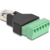 Delock RJ12 apa - Terminal Block Adapter 6 tűs 2-részes