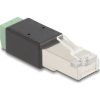 Delock RJ45 apa - Terminal Block Adapter 2 tűs