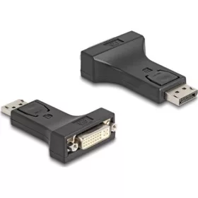   Delock Adapter DisplayPort 1.1-dugós csatlakozó   DVI-csatlakozóhüvely passzív fekete
