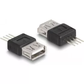 Delock USB-A 2.0 -> forrfül csatlakozó dugó fekete